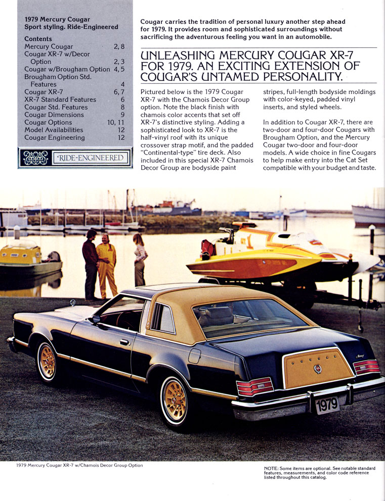 1979 Mercury Cougar Brochure Page 3